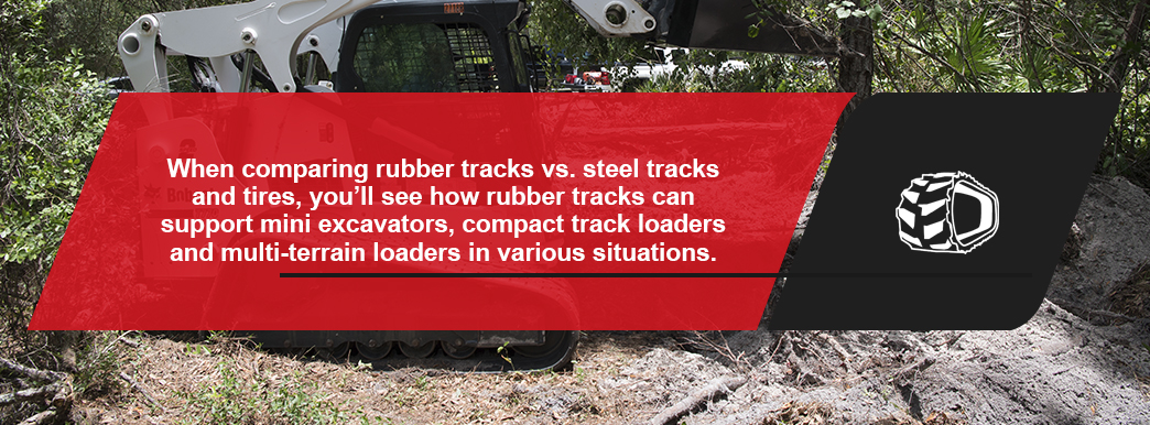 the benefits of rubber tracks