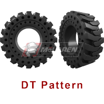 DT Pattern - Solid Cushion Tires for skid steers, backhoes, telehandlers, wheel loaders