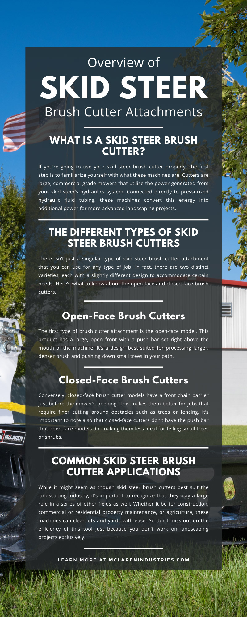 Overview of Skid Steer Brush Cutter Attachments