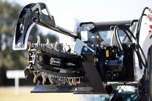 The Advantages of Owning a Skid Steer Trencher Attachment 
