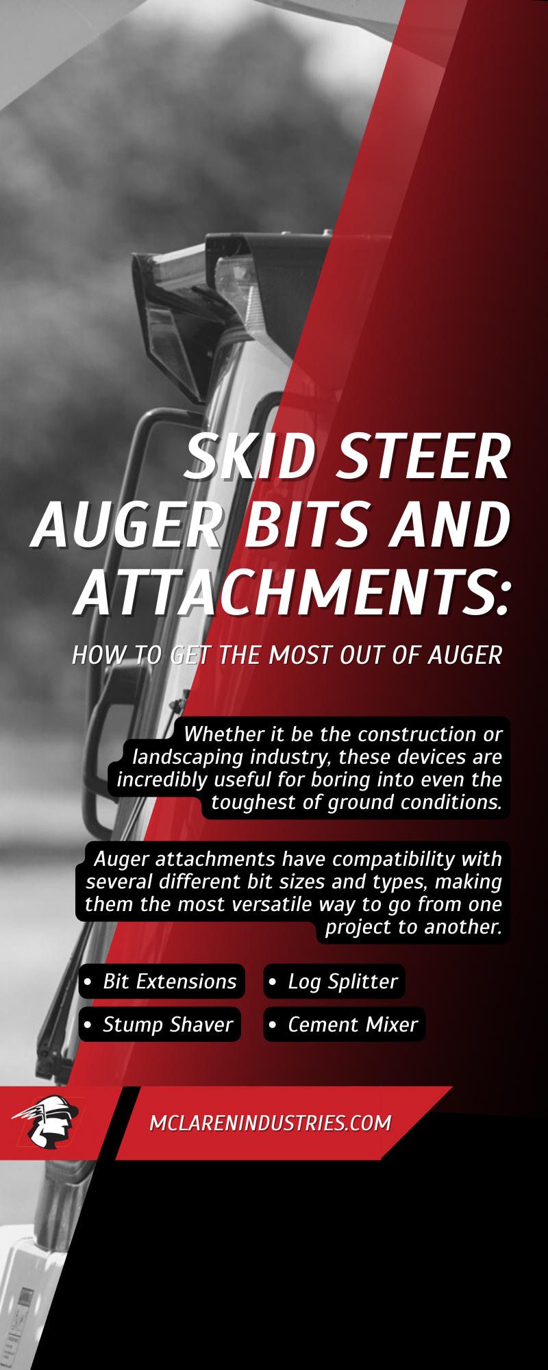 Skid Steer and Mini Excavator Auger Attachments: How To Get the Most Out of Your Auger