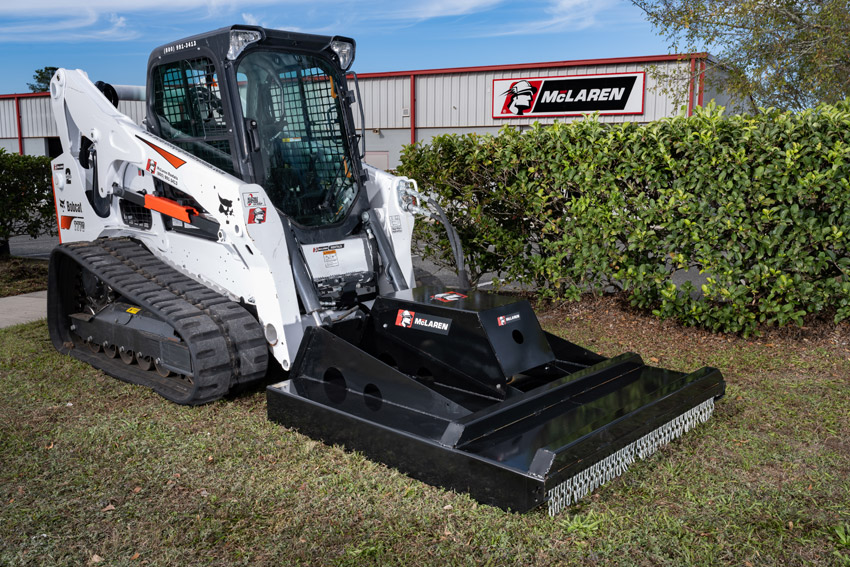 Details about   72" Skid Steer Brush Hog Attachment Universal Fit McLaren Metal 