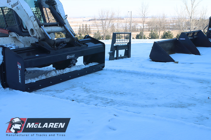 Skid Steer Snow Pusher Box