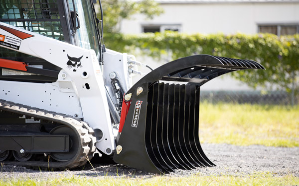 root rake for skid steer