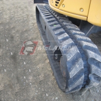 McLaren Next Generation Series rubber tracks on a John Deere 35D mini excavator